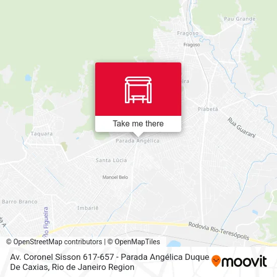 Av. Coronel Sisson 617-657 - Parada Angélica Duque De Caxias map