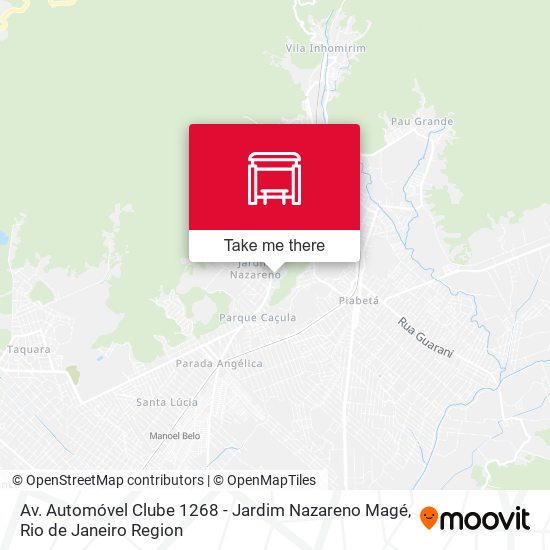 Av. Automóvel Clube 1268 - Jardim Nazareno Magé map