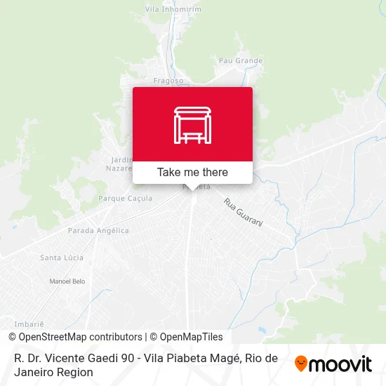 R. Dr. Vicente Gaedi 90 - Vila Piabeta Magé map