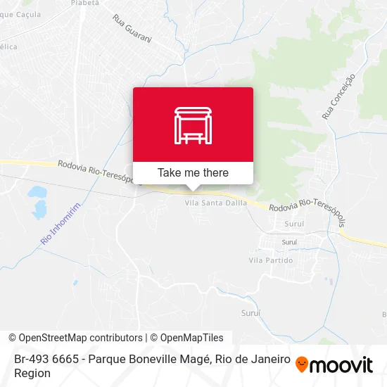 Br-493 6665 - Parque Boneville Magé map
