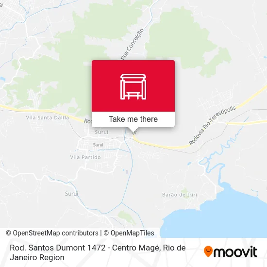 Rod. Santos Dumont 1472 - Centro Magé map