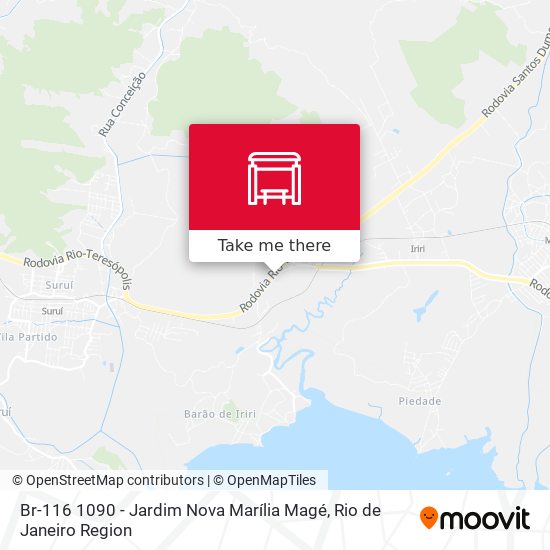 Br-116 1090 - Jardim Nova Marília Magé map