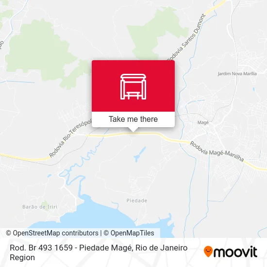 Rod. Br 493 1659 - Piedade Magé map