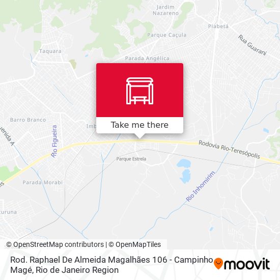Rod. Raphael De Almeida Magalhães 106 - Campinho Magé map