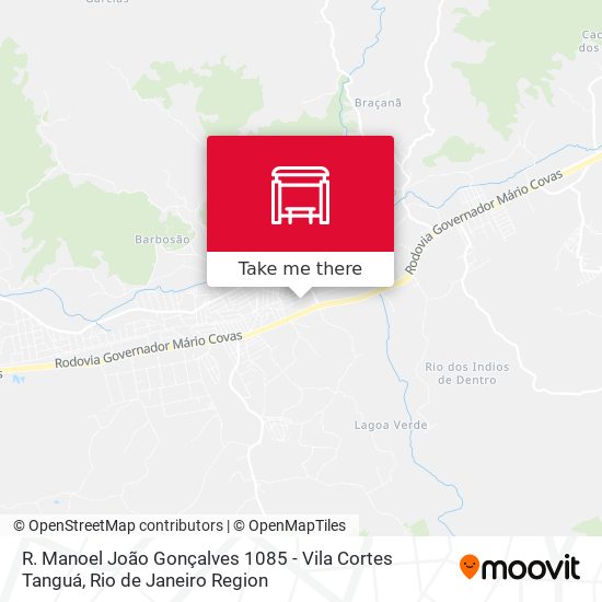 R. Manoel João Gonçalves 1085 - Vila Cortes Tanguá map