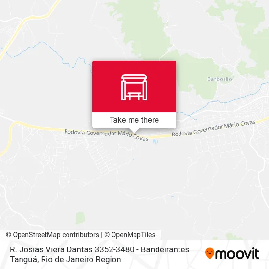 R. Josias Viera Dantas 3352-3480 - Bandeirantes Tanguá map