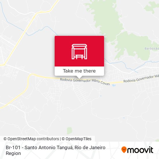 Br-101 - Santo Antonio Tanguá map