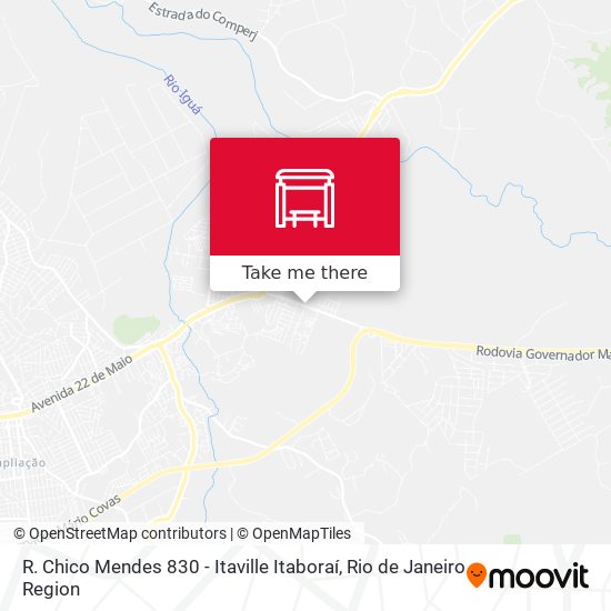 R. Chico Mendes 830 - Itaville Itaboraí map