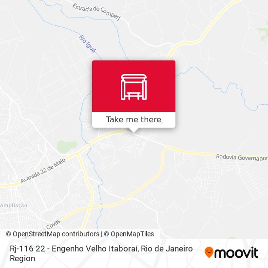 Rj-116 22 - Engenho Velho Itaboraí map