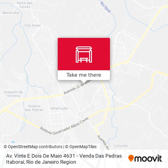 Av. Vinte E Dois De Maio 4631 - Venda Das Pedras Itaboraí map