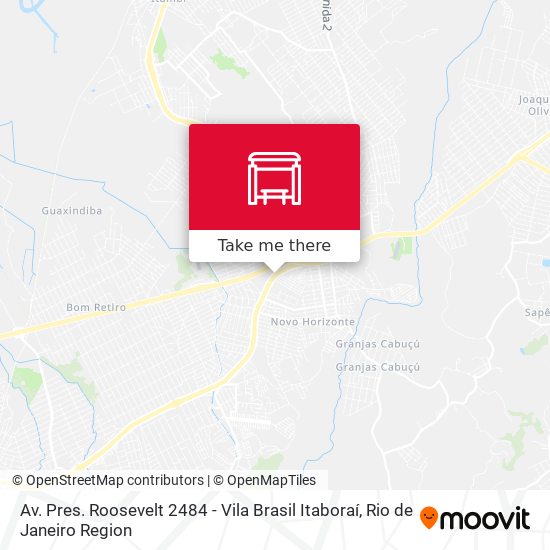 Mapa Av. Pres. Roosevelt 2484 - Vila Brasil Itaboraí