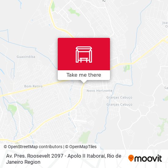 Mapa Av. Pres. Roosevelt 2097 - Apolo II Itaboraí