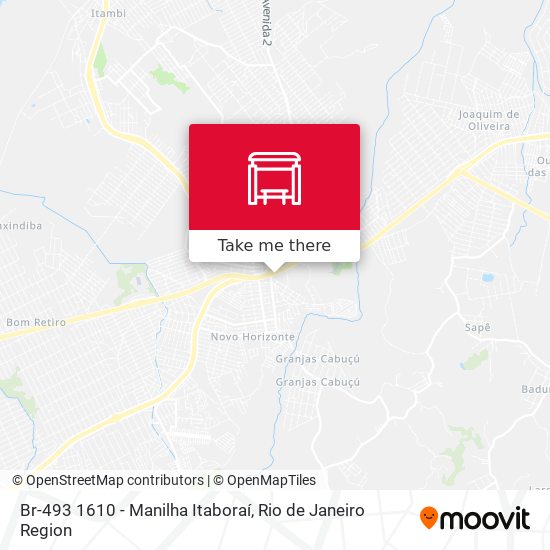 Br-493 1610 - Manilha Itaboraí map