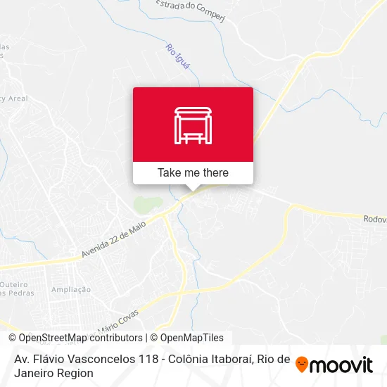 Av. Flávio Vasconcelos 118 - Colônia Itaboraí map