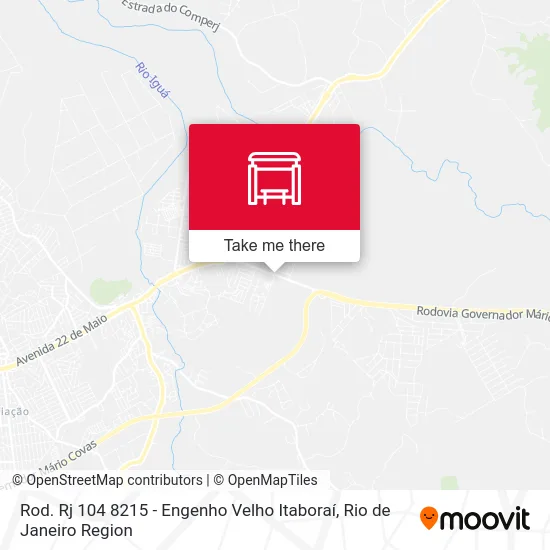 Rod. Rj 104 8215 - Engenho Velho Itaboraí map