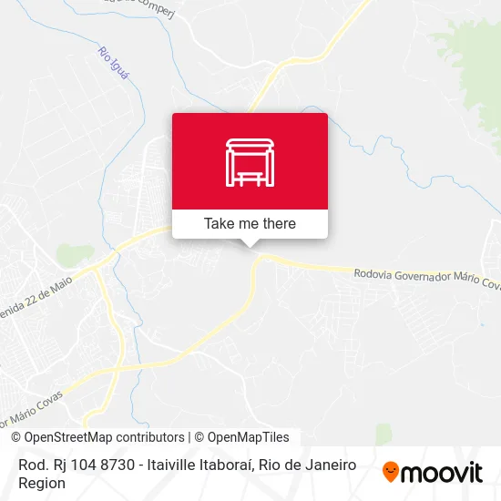 Rod. Rj 104 8730 - Itaiville Itaboraí map