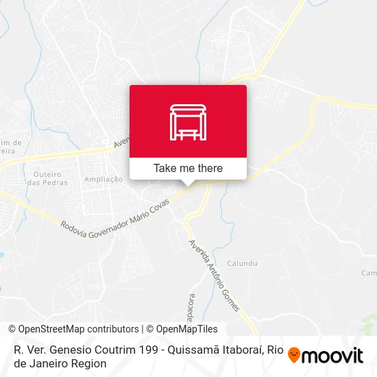 R. Ver. Genesio Coutrim 199 - Quissamã Itaboraí map