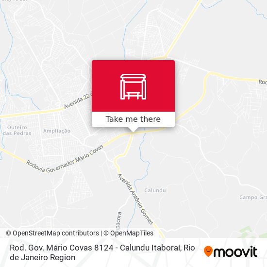 Rod. Gov. Mário Covas 8124 - Calundu Itaboraí map