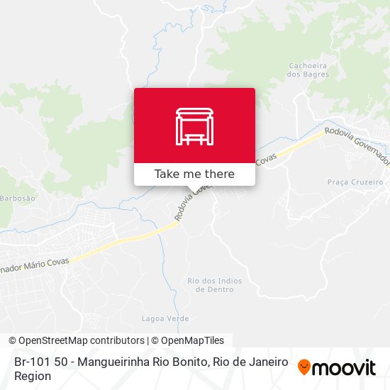 Br-101 50 - Mangueirinha Rio Bonito map