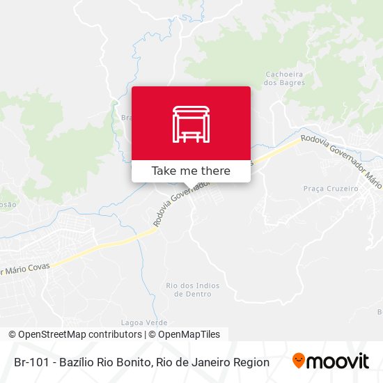 Br-101 - Bazílio Rio Bonito map