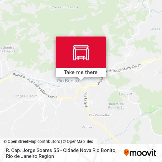 R. Cap. Jorge Soares 55 - Cidade Nova Rio Bonito map