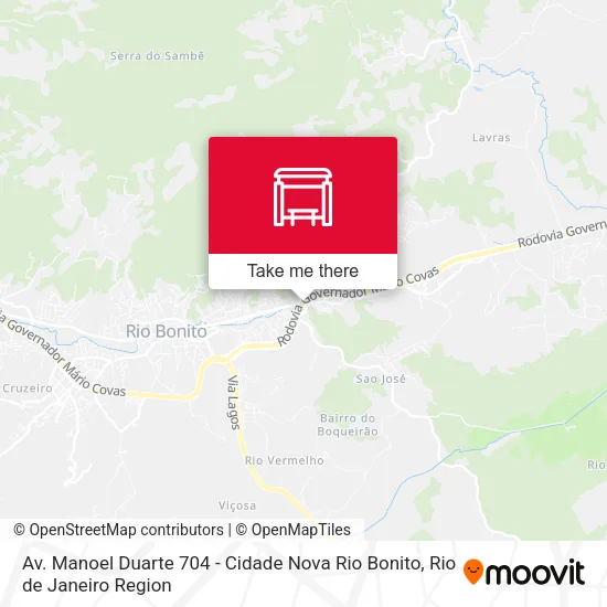 Av. Manoel Duarte 704 - Cidade Nova Rio Bonito map