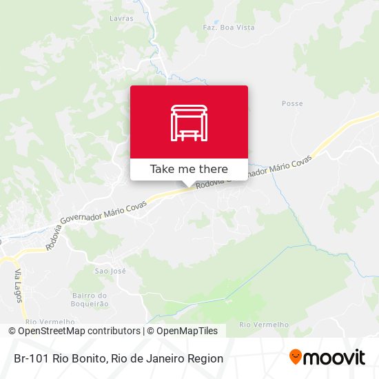 Br-101 Rio Bonito map