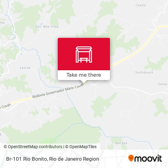 Br-101 Rio Bonito map