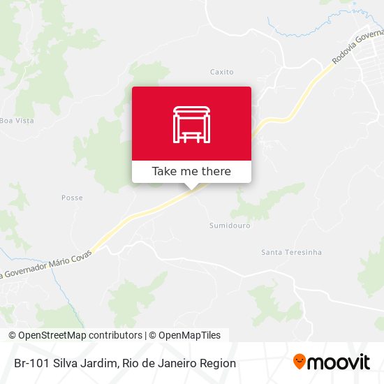 Br-101 Silva Jardim map