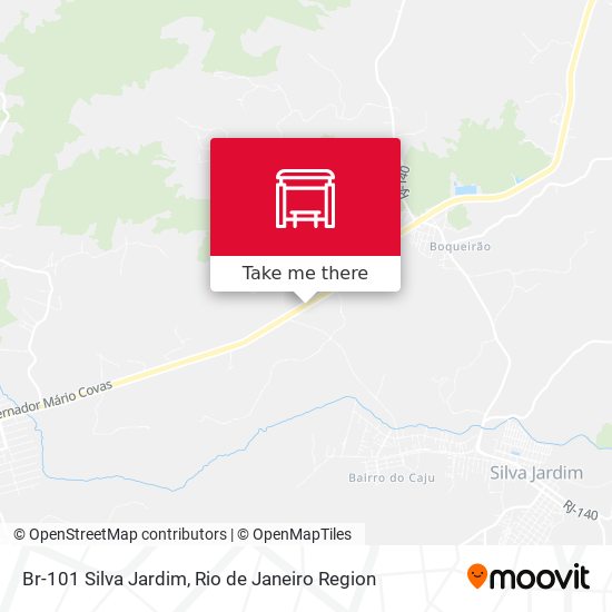 Br-101 Silva Jardim map