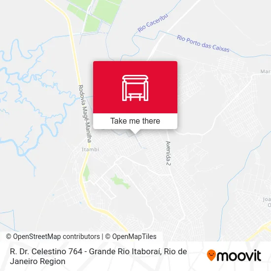 R. Dr. Celestino 764 - Grande Rio Itaboraí map