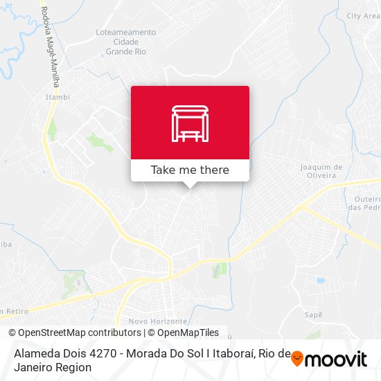 Alameda Dois 4270 - Morada Do Sol I Itaboraí map