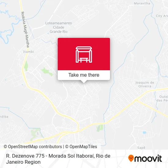 R. Dezenove 775 - Morada Sol Itaboraí map