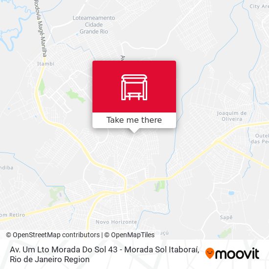 Mapa Av. Um Lto Morada Do Sol 43 - Morada Sol Itaboraí