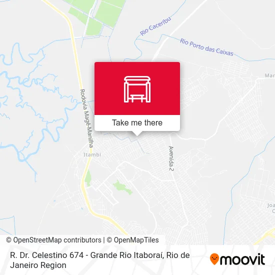 R. Dr. Celestino 674 - Grande Rio Itaboraí map