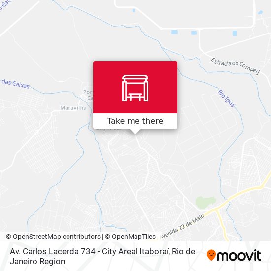 Mapa Av. Carlos Lacerda 734 - City Areal Itaboraí