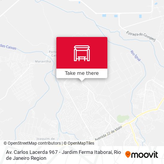 Mapa Av. Carlos Lacerda 967 - Jardim Ferma Itaboraí