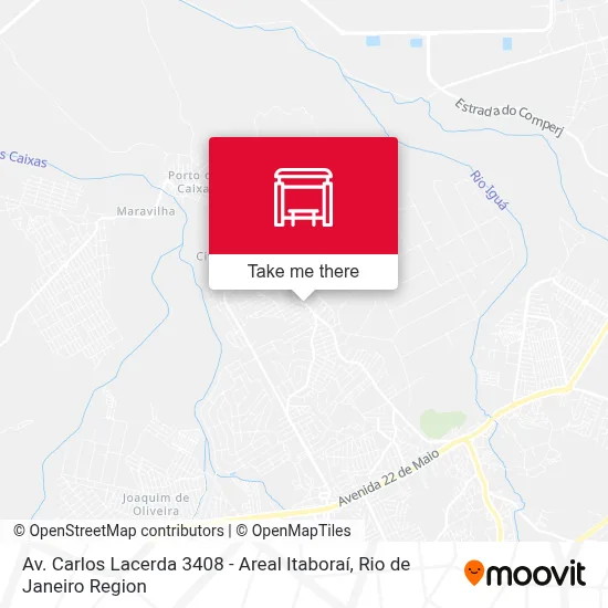 Av. Carlos Lacerda 3408 - Areal Itaboraí map