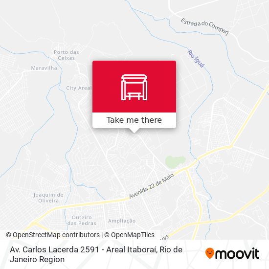 Mapa Av. Carlos Lacerda 2591 - Areal Itaboraí