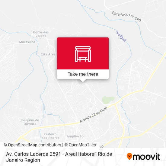 Av. Carlos Lacerda 2591 - Areal Itaboraí map