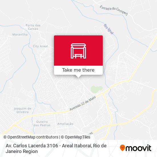 Mapa Av. Carlos Lacerda 3106 - Areal Itaboraí