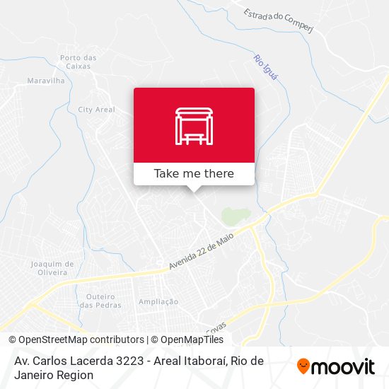 Mapa Av. Carlos Lacerda 3223 - Areal Itaboraí