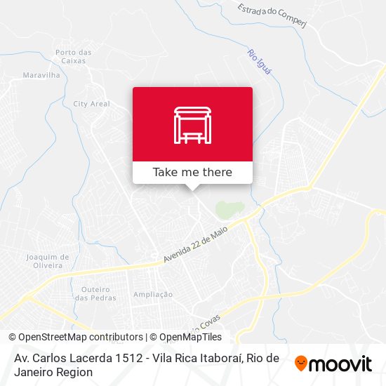 Mapa Av. Carlos Lacerda 1512 - Vila Rica Itaboraí