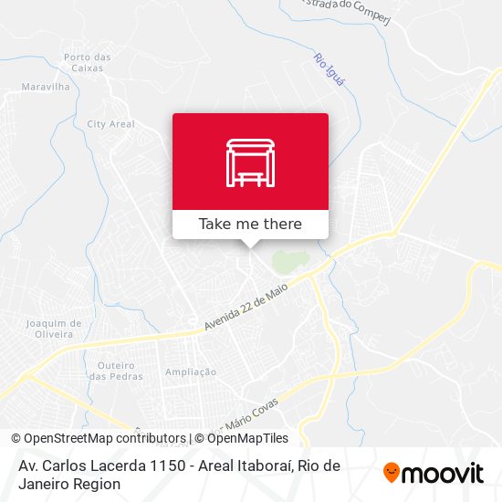 Mapa Av. Carlos Lacerda 1150 - Areal Itaboraí
