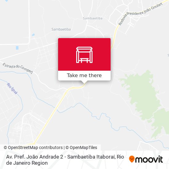 Mapa Av. Pref. João Andrade 2 - Sambaetiba Itaboraí