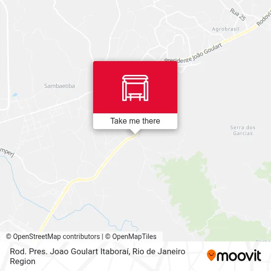 Rod. Pres. Joao Goulart Itaboraí map