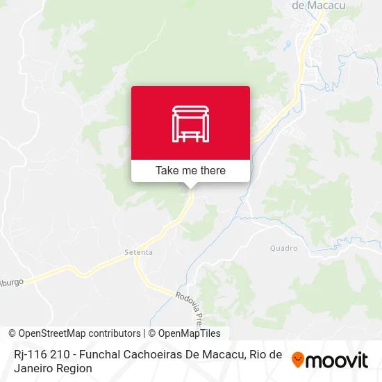 Rj-116 210 - Funchal Cachoeiras De Macacu map