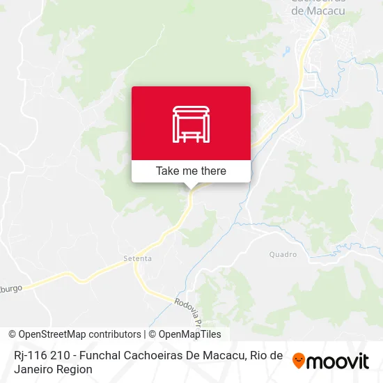 Rj-116 210 - Funchal Cachoeiras De Macacu map
