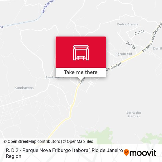 R. D 2 - Parque Nova Friburgo Itaboraí map