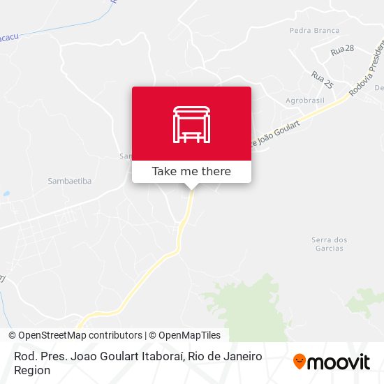 Rod. Pres. Joao Goulart Itaboraí map